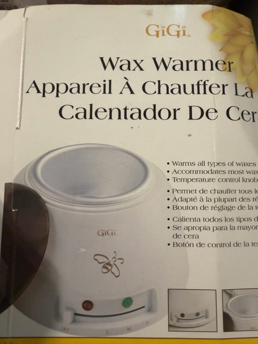 GiGi White Wax Warmer - Cream/White
